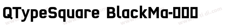 QTypeSquare BlackMa字体转换